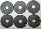 FRANCE  Zinc 1942 20 Centimes WWII Issue KM# 900.1 RANDOM PICK ( 1 COIN ) (933)