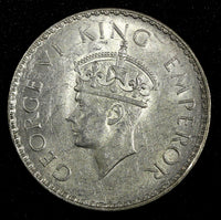 India-British George VI Silver 1941 (B) Rupee Mint Luster KM# 556  (27 313)