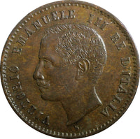 ITALY Vittorio Emanuele III Bronze 1903 R 2 Centesimi UNC KM# 38 (23 668)