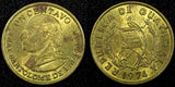Guatemala Bartolome de las Casas Brass 1974 1 Centavo KM# 275.1  (24 469)