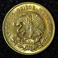MEXICO Bronze 1960 Mo 5 Centavos Large type UNC KM# 426 (27 906)