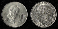 Mexico Copper-Nickel 1976 Mo  20 Centavos  KM# 442 (27 852)