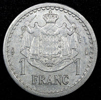 MONACO Louis II (1922-1949)  1943 1 Franc WWII XF KM# 120 RANDOM PICK (1 Coin)