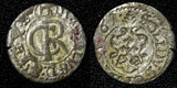 Livonia Riga CARL XI of Sweden (1660-1697)Silver 1661 Solidus,Schilling KM#55(9)