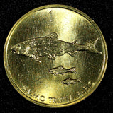 Slovenia 1998 1 Tolar Trout with two smaller UNC-BU KM# 4 RANDOM PICK (1 Coin)