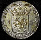 Netherlands UTRECHT Silver 1794 1 Gulden Last Year Type Toned KM# 102.3 (222)