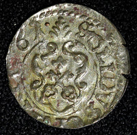 Livonia Riga CARL XI of Sweden (1660-1697)Silver 1661 Solidus,Schilling KM#55(9)