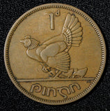 Ireland Republic Bronze 1949 1 Penny hen with chicks KM# 11 (28 993)