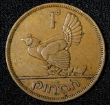 Ireland Republic Bronze 1942 1 Penny hen with chicks WWII Issue KM# 11 (28 996)