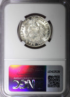 GUATEMALA Silver 1961 25 Centavos NGC MS65 GEM BU KM# 263 (027)