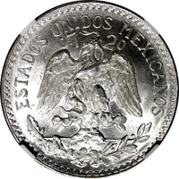 Mexico ESTADOS UNIDOS Silver 1944 M 50 Centavos NGC MS66 GEM BU KM# 447 (040)