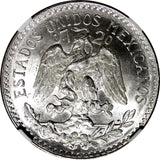Mexico ESTADOS UNIDOS Silver 1944 M 50 Centavos NGC MS66 GEM BU KM# 447 (040)