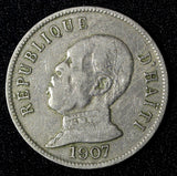 Haiti General Pierre Nord-Alexis 1907 50 Centimes 1st Year Type KM# 56 (27 992)
