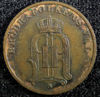 Sweden Oscar II Bronze 1902 1 Öre  Large letters KM# 750  (23 155)