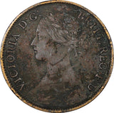 Great Britain Victoria Bronze 1860 Farthing Toned KM# 747.2  (24 910)