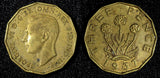 Great Britain George VI 1937 3 Pence 1st Year Type KM# 849 (26 627)
