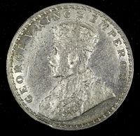 India-British George V Silver 1914 (C) Rupee Calcutta Mint KM# 524 (27 332)
