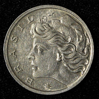 Brazil Copper-Nickel 1967 10 Centavos 1 Year Type XF KM# 578.1 (27 613)