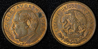 Mexico Brass 1959 10 Centavos Benito Juárez KM# 433 (27 855)