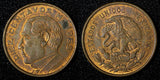 Mexico Brass 1959 10 Centavos Benito Juárez KM# 433 (27 855)