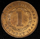 British Honduras George VI Bronze 1949 1 Cent Mintage-100.000 KM# 24  (24 832)