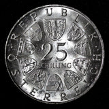 Austria Maria Theresia Silver 1967 25 Schilling UNC KM# 2901 (28 604)