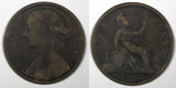 Great Britain Victoria Bronze 1863 1 Penny KM# 749.2 (28 187)
