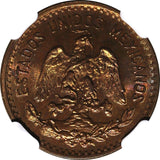 MEXICO Bronze 1946 Mo 1 Centavo NGC MS65 RB Nice Red Toned KM# 415  (044)