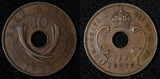 East Africa George V Bronze 1933 10 Cent 31mm KM# 19  (30 059)
