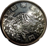 JAPAN Silver S39 1964 1000 Yen Olympics, Tokyo NGC MS65 Light Toned Y# 80 (28)