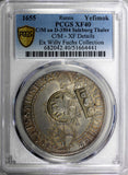RUSSIA Silver 1655 Yefimok PCGS XF40 C/M on Salzburg Thaler D-3504 RARE Ex.Fuchs