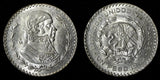 MEXICO Silver 1962 Mo Peso Jose Morelos 34.5 mm UNC KM#459 (30 041)