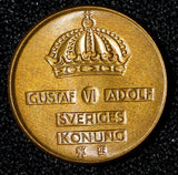 Sweden Gustaf VI Adolf Bronze 1959 TS 1 Ore UNC Toned KM# 820 (30 218)