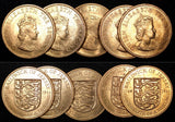 Jersey Elizabeth II Bronze 1966 1/12 Shilling KM# 26 RANDOM PICK (1 Coin)