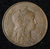 France  Bronze 1912 5 Centimes KM# 842 (30 077)