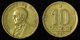 BRAZIL Aluminum-Bronze 1943 10 Centavos WWII Issue KM# 555a.1 (27 656)