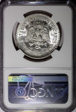 Mexico ESTADOS UNIDOS MEXICANOS Silver 1944 M 1 Peso NGC MS64 GEM BU KM# 455 (7)