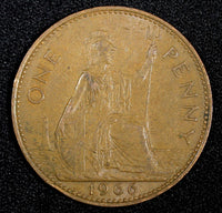 Great Britain Elizabeth II Bronze 1966 1 Penny  KM# 897 (27 284)