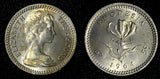 Rhodesia Elizabeth II 1964 6 Pence = 5 Cents UNC TONED KM# 1 ( 27 702)
