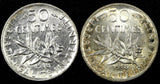 FRANCE Silver 1918 50 Centimes aUNC/UNC KM# 854 RANDOM PICK (1 Coin)  (24 702)