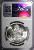 Egypt Silver AH1409 1989 5 Pounds NGC MS66 Mint-5,000 TOP GRADED KM# 665 (012)