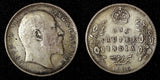 India-British Edward VII Silver 1906 Rupee Silver (.917) XF KM# 508 (27 567)