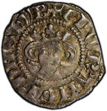 GREAT BRITAIN Edward I.Silver(1279-1307) 1/2 Penny Lincoln PCGS AU50 TOP GRADED