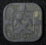 Netherlands Wilhelmina I Zinc 1941 5 Cents WWII Issue KM# 172  (27 954)