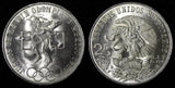MEXICO Silver 1968 Mo  25 Pesos Olympic Games Rings  22.5 g GEM BU KM# 479.1 (5)