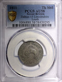 GREAT BRITAIN Silver 1811 Lincolnshire-Louth Shilling Token PCGS AU58 TOP GRADED
