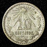 Mexico ESTADOS UNIDOS MEXICANOS Silver 1928 10 Centavos KM#431  (27 423)