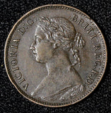 Great Britain Victoria Bronze 1890 Farthing KM# 753  (28 315)