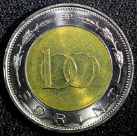 HUNGARY Bi-Metallic Lajos Kossuth 2002 BP 100 Forint GEM BU KM# 760 (23 871)