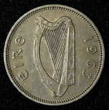 Ireland Republic Copper-Nickel 1963 Shilling Bull KM# 14a (28 022)
